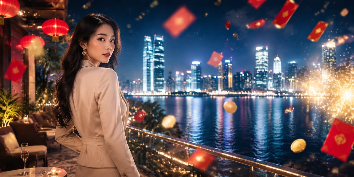 Người dùng tại Hà Nội xem thông tin nạp tiền thưởng bên đèn lồng lễ hội