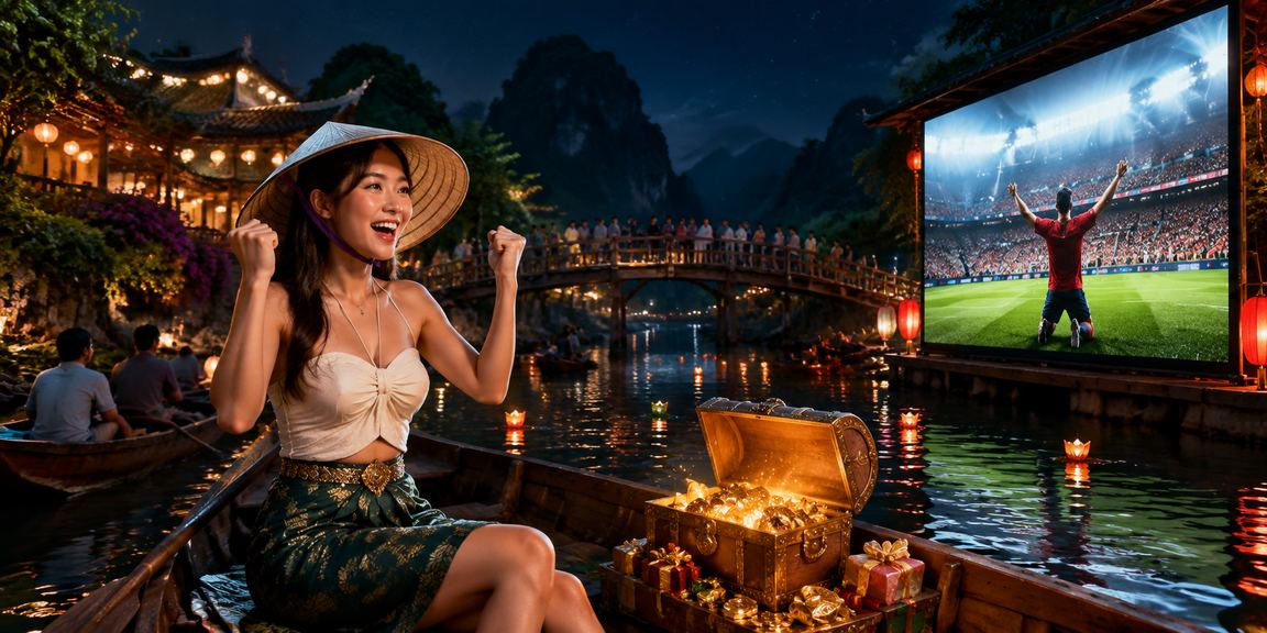 Người chơi cá cược trực tuyến tại Ninh Bình với chiếc nón lá truyền thống